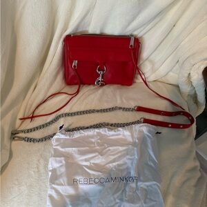 Rebecca Minkoff Red Leather Crossbody Bag